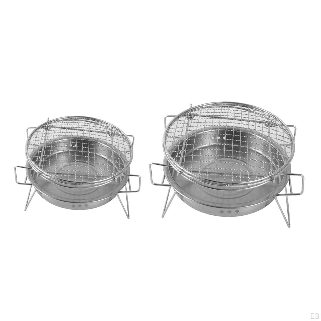 Burner Multifunctional Portable Barbecue Grilling Charcoal Stove BBQ Hiking Picnic Camping