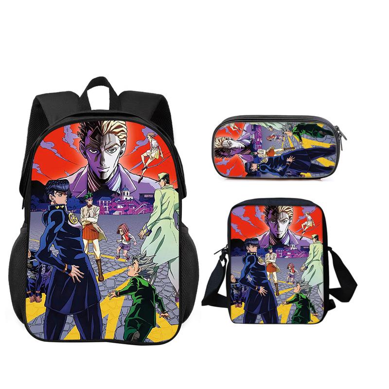 Anime Schoolbags for Boys Girls Best Gift Carry Carrier Pen Case Lethal Company 3pcs Set Daily Pack Camping Book Bags