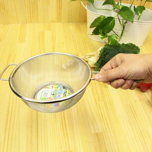 Sil med botten, 18-8 rostfritt stål, enhands, 17 cm, silver