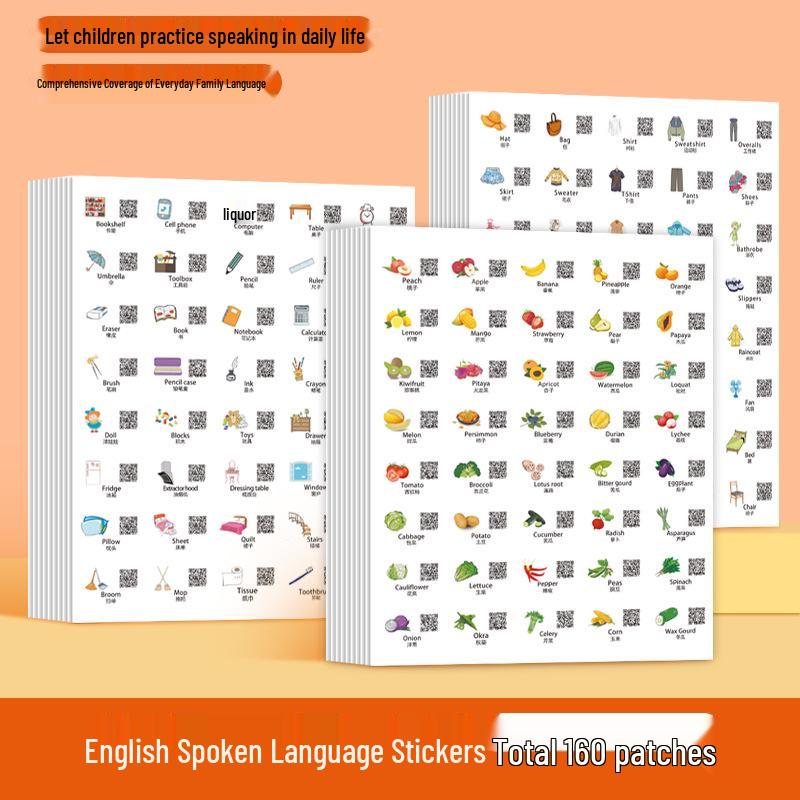 English Oral Stickers for Primary & Secondary School: Life Scenes & Early Education