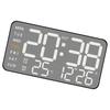 Metal LED Digital Alarm Clock Featuring 12/24 Hour Format and DST Function Powered By Type C or Battery