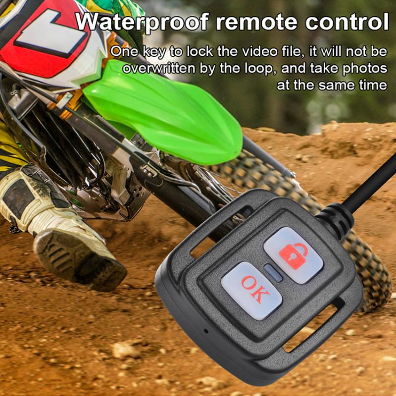 WIFI Motocyklová palubní kamera DVR Duální 1080P Přední a zadní Vodotěsná motocyklová kamera Podpora Přehrávání videozáznamů Záznamník