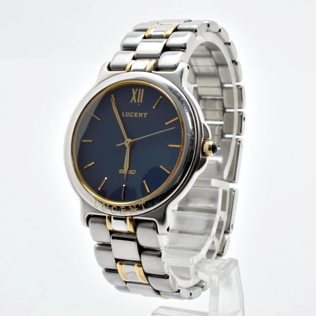 Used Good condition SEIKO Seiko men s watch navy dial combination