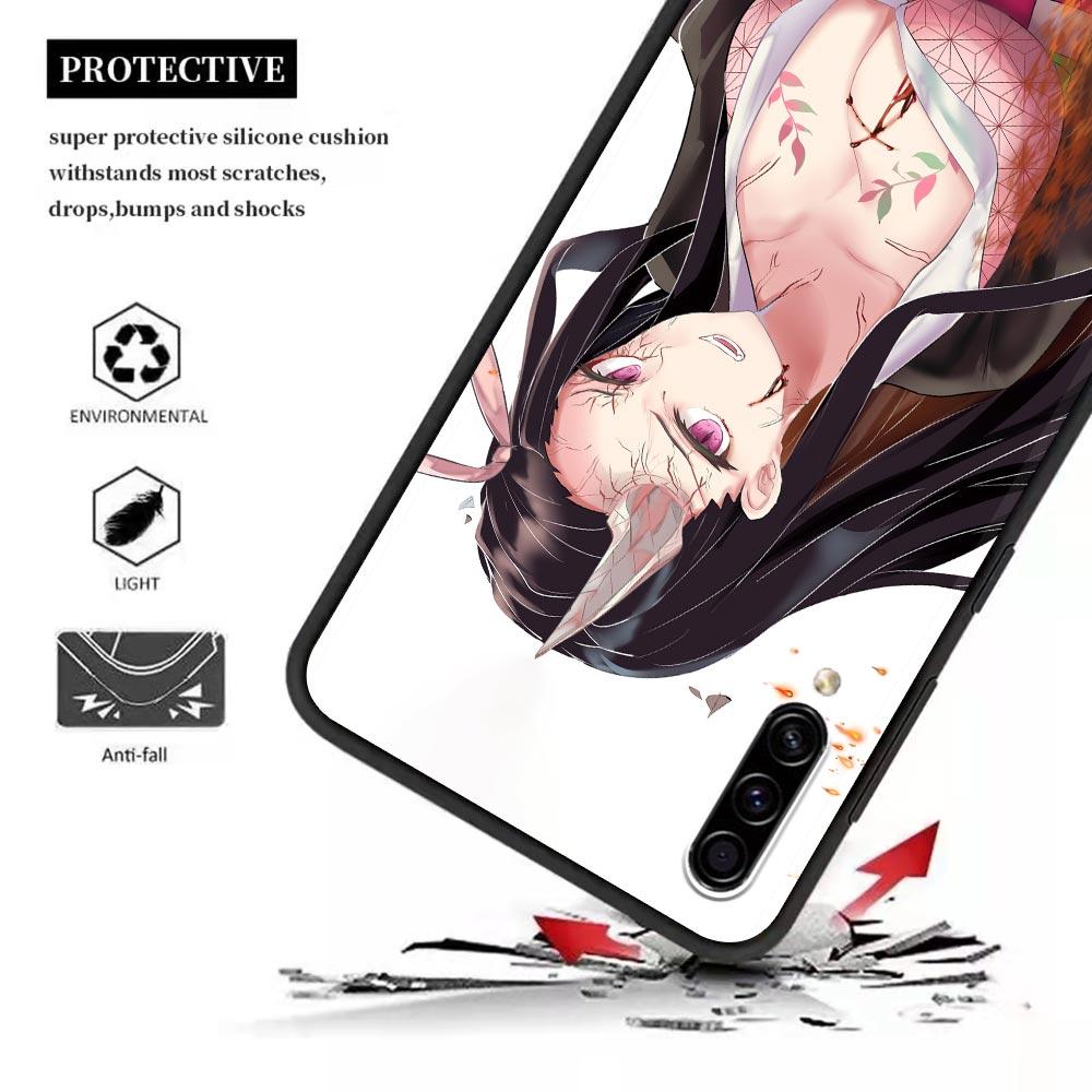 Sexy Mädchen Dämon Slayer Anime Telefon Fall Für Samsung Galaxy A90 A80 A70 A70S A60 A50 A40 A30 A30S A20S A20E A10 a10E Schwarze Abdeckung