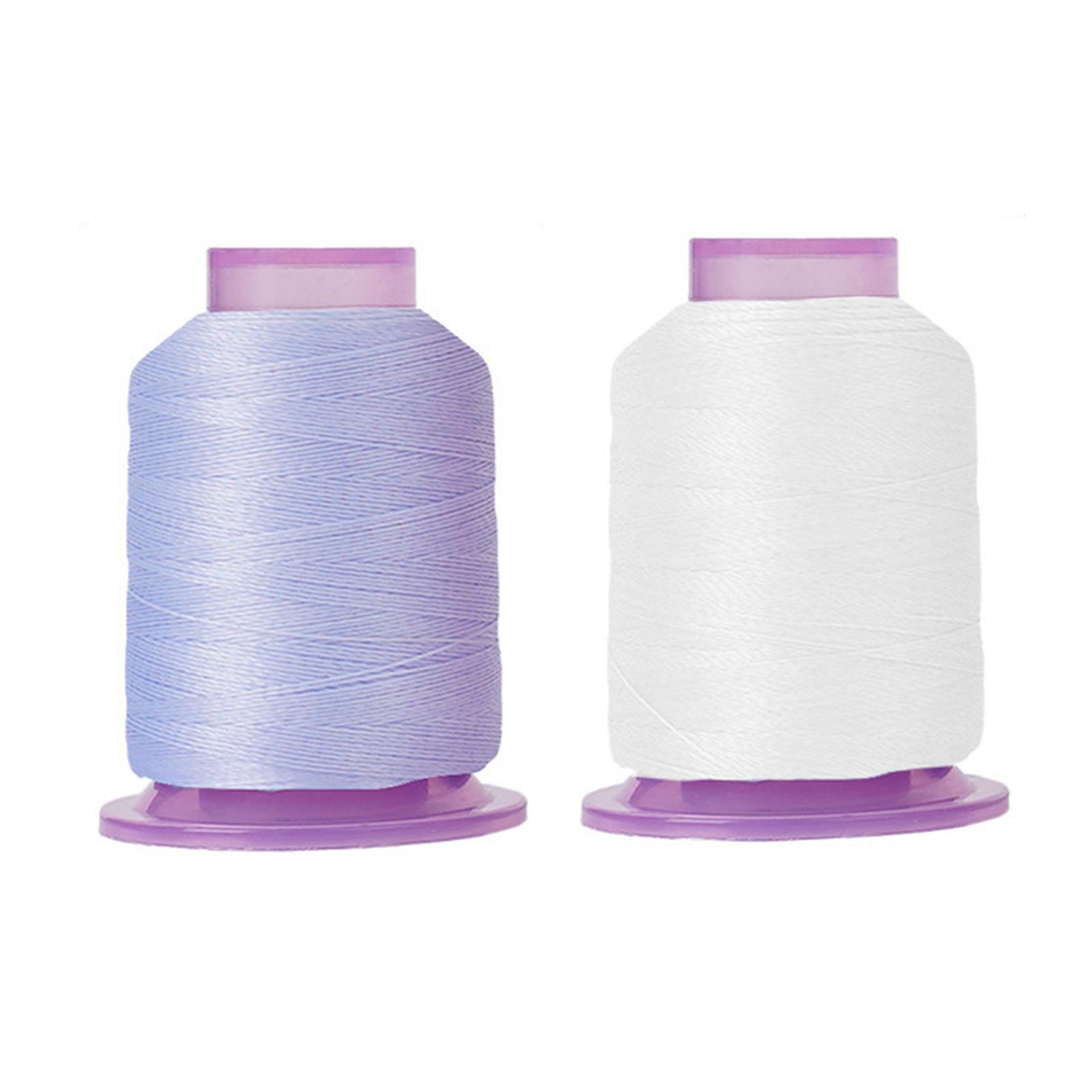 

2 Spools Night Glowing Sewing Thread Thermochromic Yarn 550yds Each Spool for Sewing Machines Hand Stitching Embroidery B