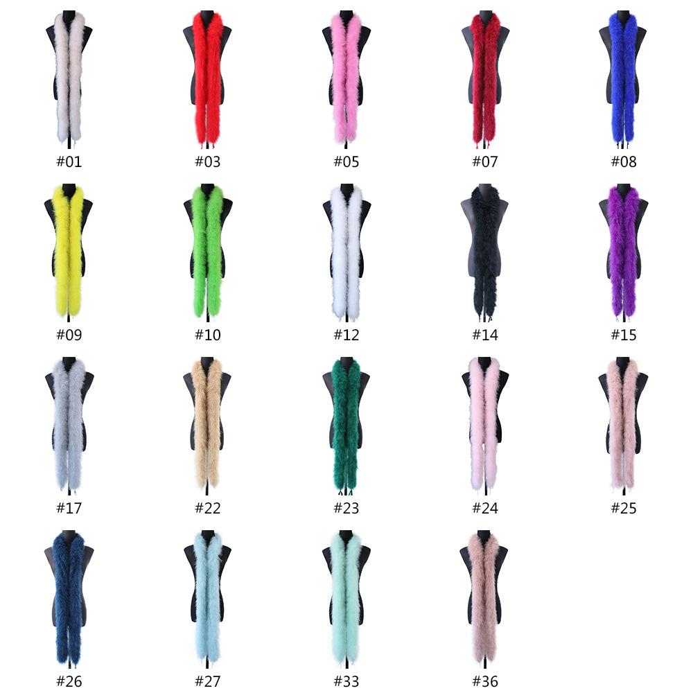 New Turkey Fur 50G Full Fleece Strips Fleece Thickened Scarf Stage Performance Materials Fleece Strips Accessories