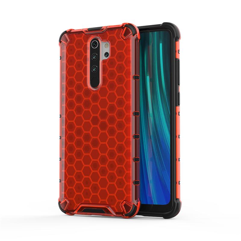 Shockproof Transparent Case For Redmi Note 8 Pro Honeycomb Armor Clear Case For Redmi Note 8 Pro Case Cover For Redmi Note 8 Pro