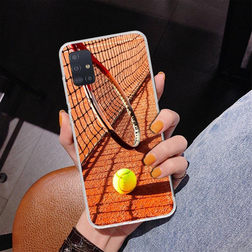 Tennis Sport Phone Case For Samsung Galaxy A52 A32 A22 A12 A51 A31 A50S A30S A20S A10S Note 20 Ultra 10 Plus S10 A72 A71 Galaxy