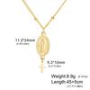 EUEAVAN Virgin Mary Cross Pendant Necklace for Women Holy Mother Maria Necklaces Stainless Steel Christian Amulet Jewelry Gift