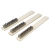 3Pcs/lot Mini Stainless Steel Rust Brush Brass Cleaning Polishing Detail Metal Brush Wire Toothbrush Cleaning Tool Family Kit