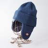 Dickies Earflap Knit Cap Flight-Style Navy Free Size (Head 57–59 cm)