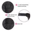 Long Curly Synthetic Velcro Ponytail Clip In Hair Tail False Hair Ponytail Hairpiece with Hairpins Hair Extension KTB