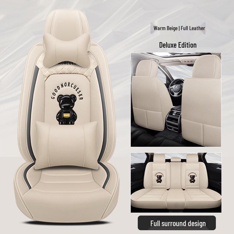 Ouzhi Goddess Cartoon Car Seat Cushion Cover - Universal Fit for All Seasons
