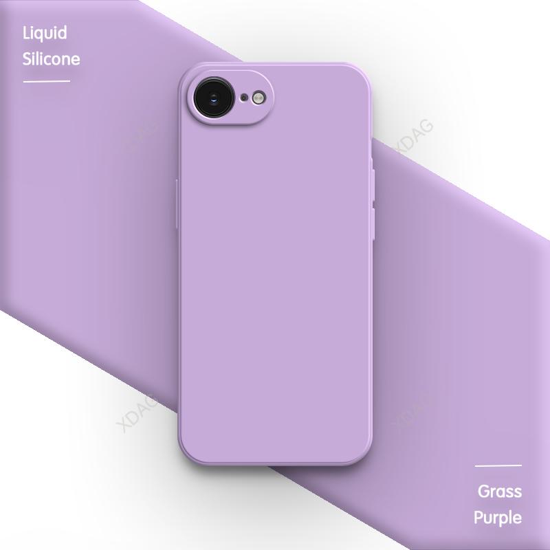 Coque Étui pour Apple iPhone 16E 16 Pro Max Plus 5G Silicone Uni Basique Classique Bord Droit Housse Arrière Funda Accessoires