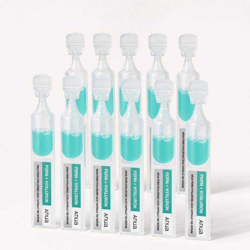 Anua PDRN Hyaluronzuur Capsule 100 Serum, 1 ml x 10 white