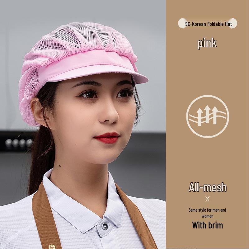 Unisex Atmungsaktive Mesh Kochmütze für Küche und Catering, Anti-Öl, Haarschutz