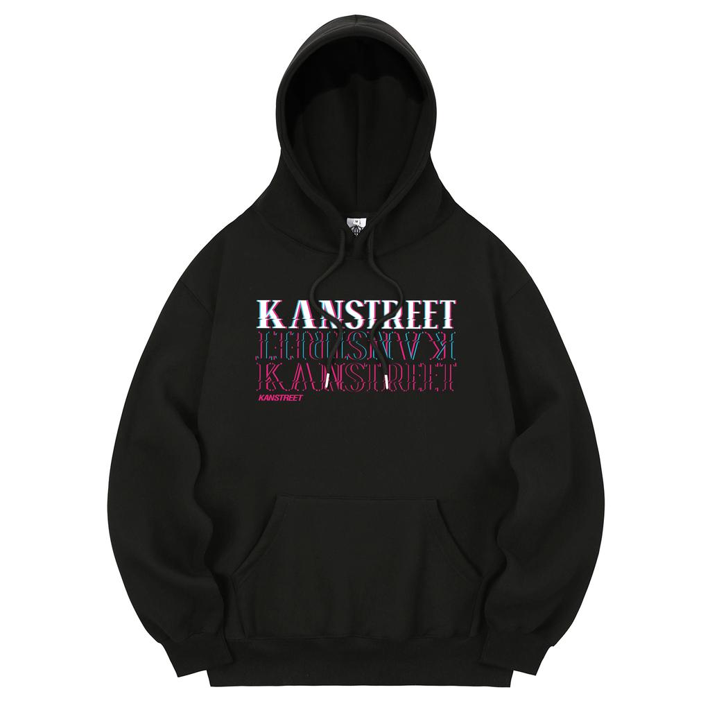 Khb0066 Illusion Fleece Hoodie - Black