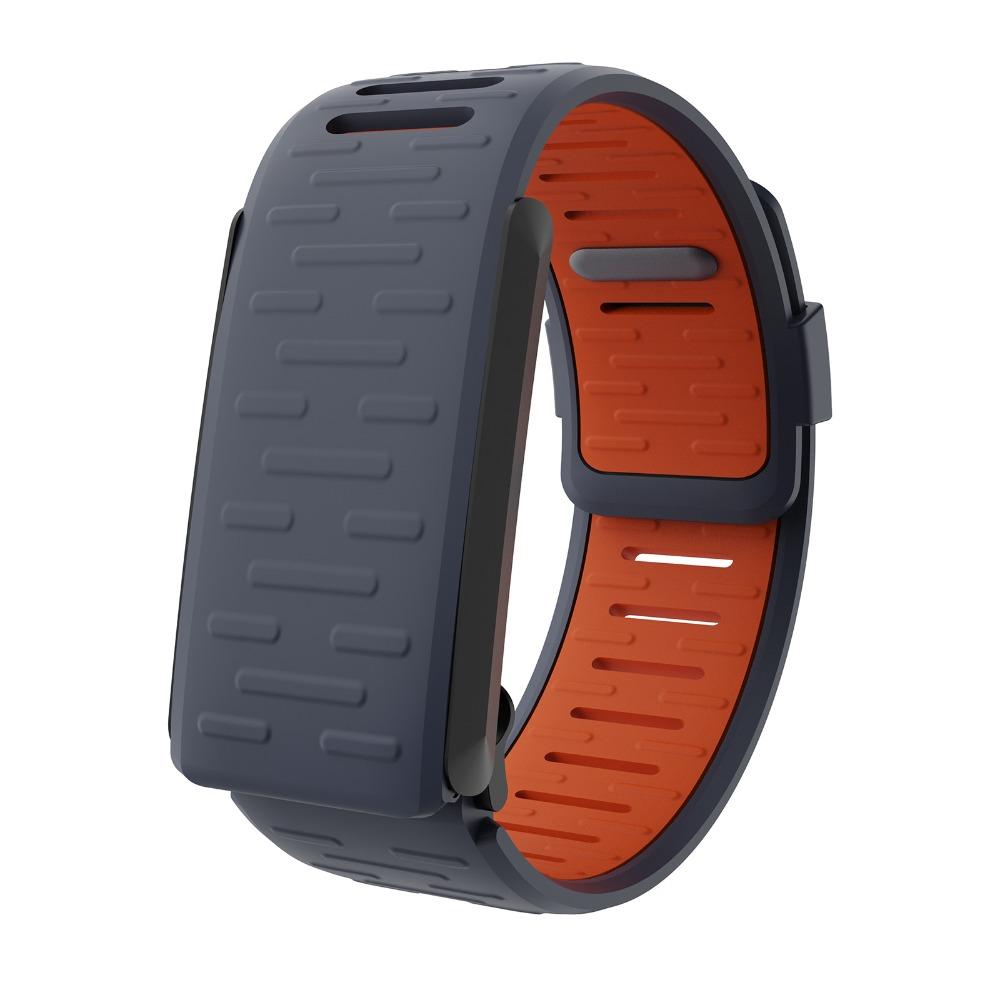 

Силіконовий змінний ремінець, регульований спортивний браслет для Whoop 4.0 для жінок та чоловіків помаранчевий/сірий