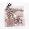 Wooden Christmas Elegant Ornaments Set With Intricate Hollow Designs For Festive Decor