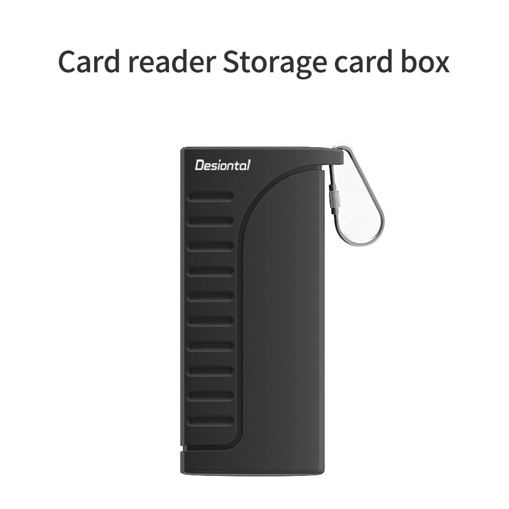 2 In 1 Memory Card Reader Case USB 3.1 Type-C High Speed Transmission Reader Waterproof Card Case for Outdoor Photography