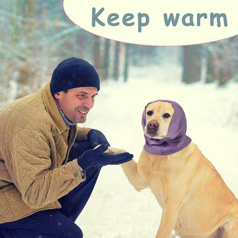 Pet grooming earmuffs - noise-proof soothing ear cover - soft and elastic headgear for cats and dogs - ear cap headwear scarf