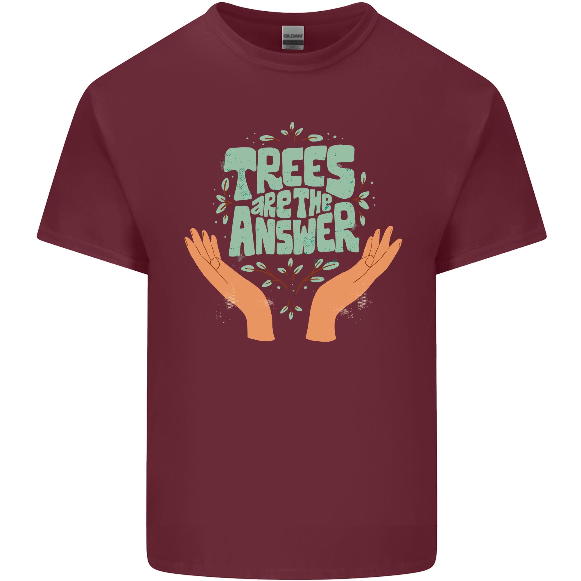 Trees Are the Answer Climate Change Unisexs Light Cotton TShirt S