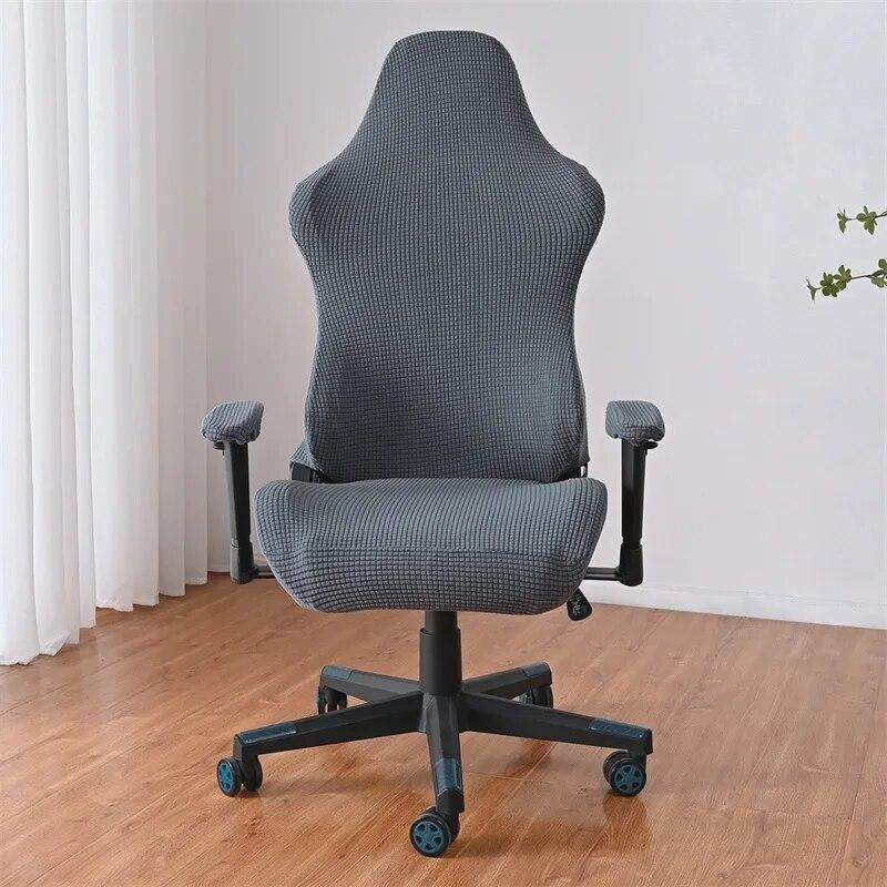 Polar Fleece Gaming Chair Cover Elastic Office Chair Cover Anti-Dirty Spandex Computer Armchair Seat Slipcovers Housse De Chaise