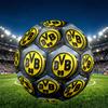 Borussia Dortmund Rozmiar 5 Piłka Nożna z Nadrukiem, Odporna na Ścieranie Piłka PU do Treningu Meczowego i Codziennej Praktyki, Prezent Urodzinowy dla Fanów Piłki Nożnej