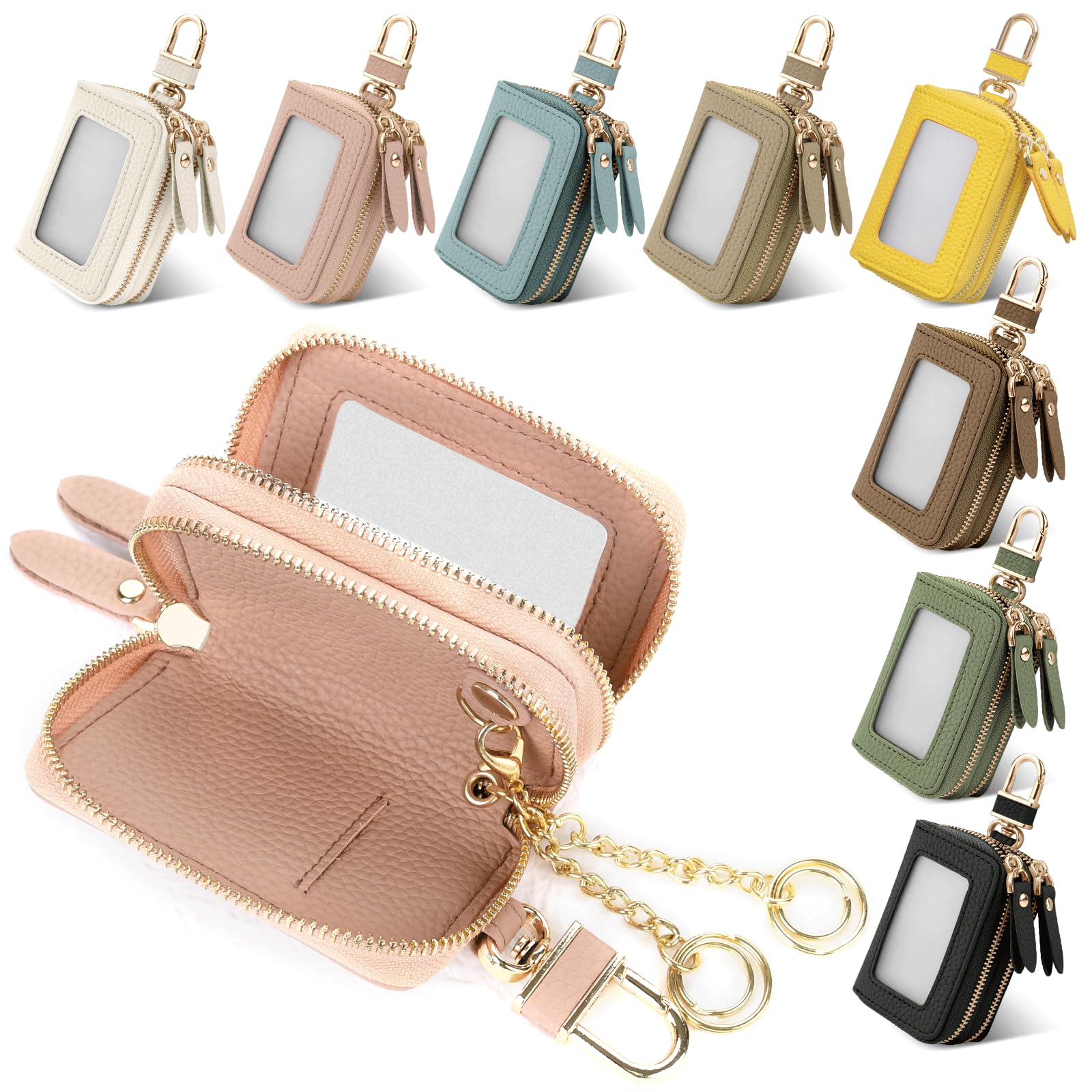 

YooFa Smart Key Double for Men and Double Fashionable Car Key Microfiber Smart Key Key Holder with Gift Case, Storage, Stylish, Women, Zipper, Case,