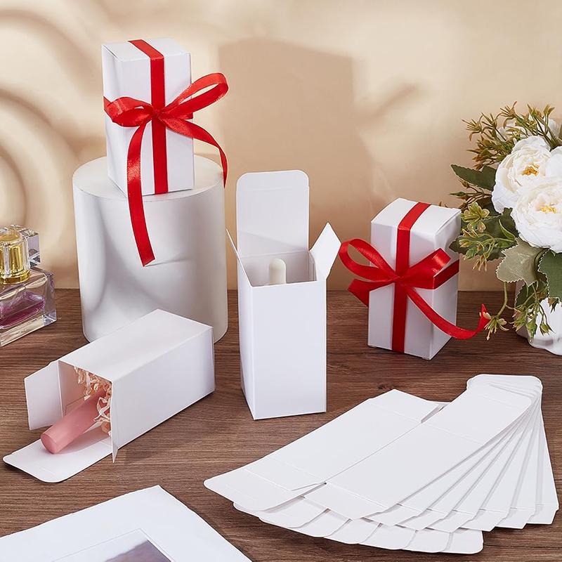 WTEMPO DIY Foldable Paper Gift Boxes Rectangular Cardboard Boxes for Birthday Favor Party Favor and Valentine's Day Favor Universal Packaging Boxes