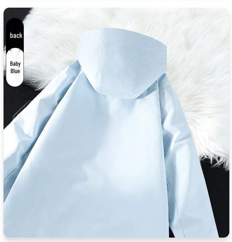 Big Brand Women's Blue 3-in-1 Jacket - Spring/Autumn 2026, Windproof & Waterproof Mountaineering Outerwear
