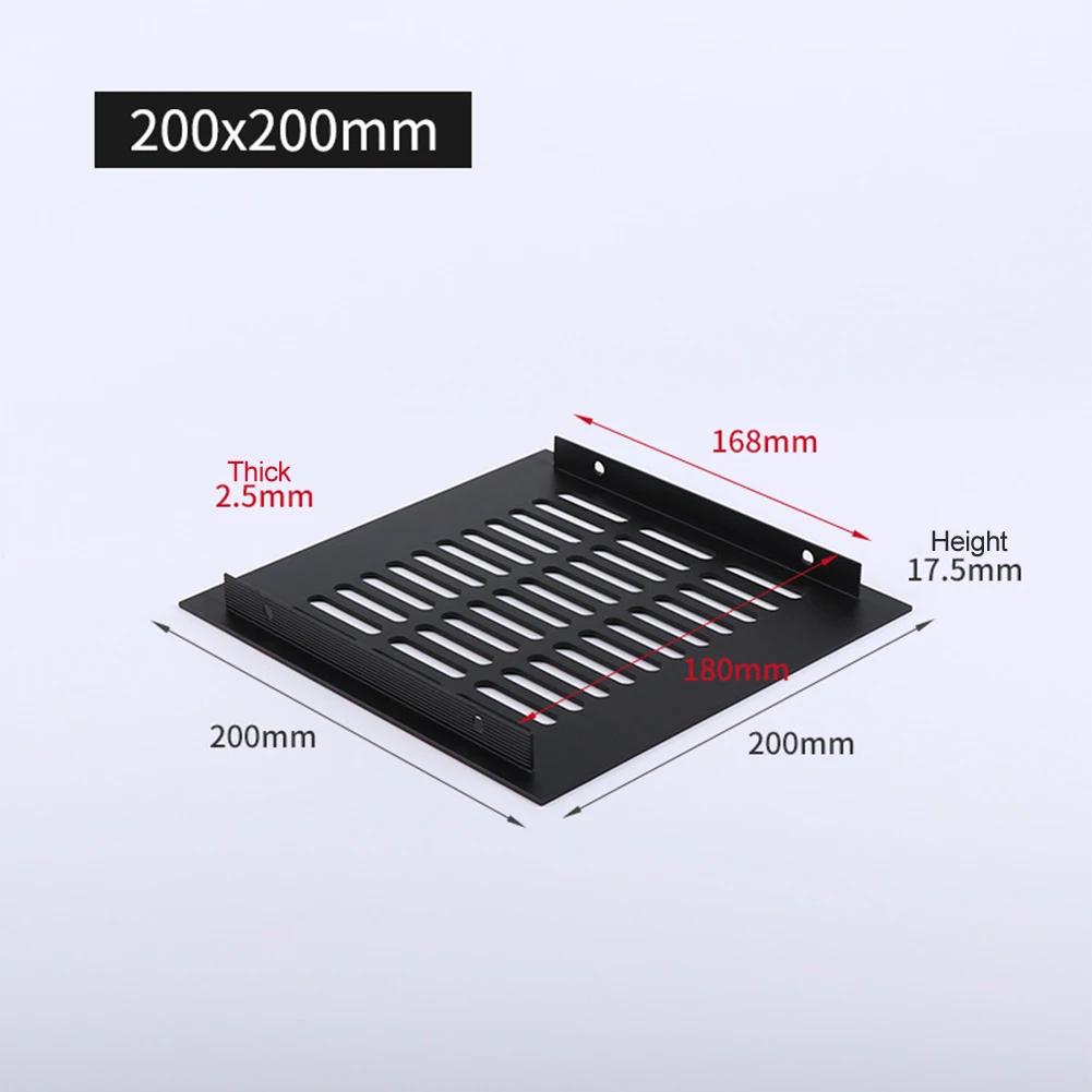 200MM Rectangular Air Vent Cover Aluminum Alloy Ventilation Grille For Wardrobe Shoe Cabinet Closet Furniture Ventilator Mesh