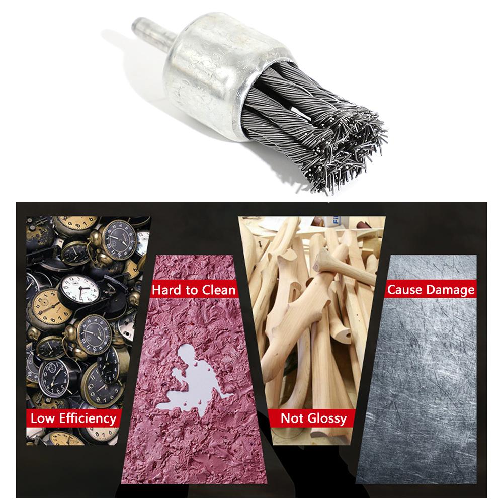 

Detected for Drill, 3 Pieces Stainless Steel Wheel Cup Brush for Cleaning Rust, Cheeky