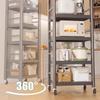 Multi-Layer Floor-Standing Kitchen Storage Rack