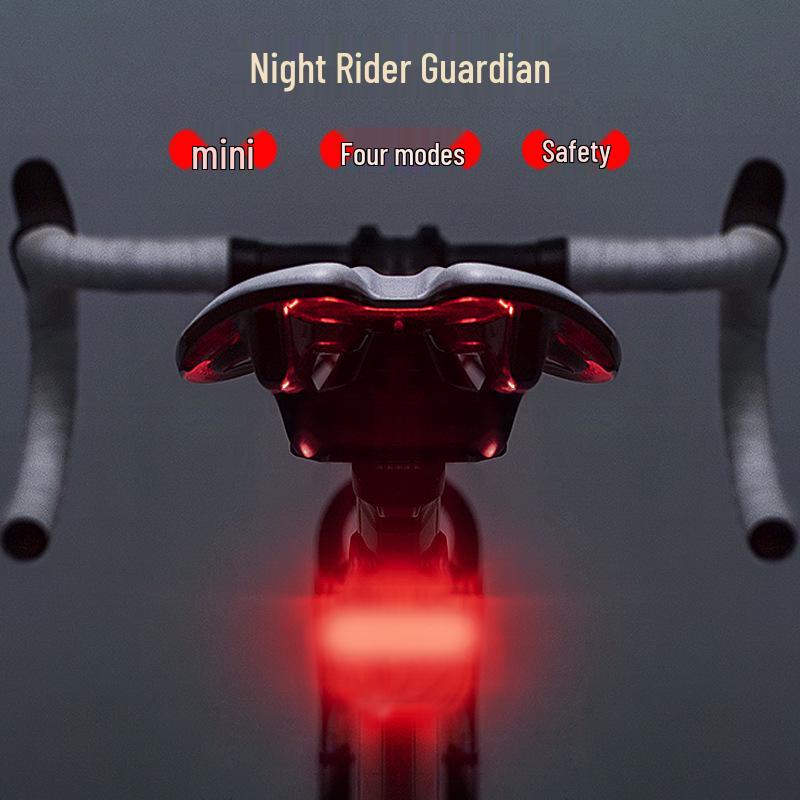 Rechargeable Super Bright Bicycle Tail Light for Night Riding - Road & Mountain Bike Accessory