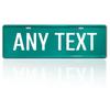 1pc 2D Flat Vintage Metal Number Sign Custom Text Car Home Wall Decor Holiday Gift