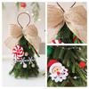 1/2pcs Mini Desktop Christmas Tree Decor PE Small Xmas Ornaments for Holiday Scene Decoration Tabletop Party Accessory