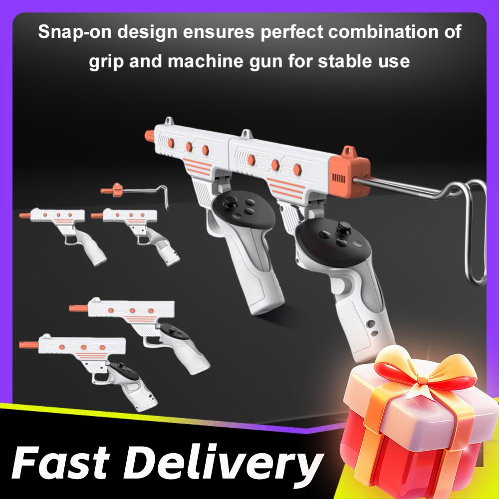 VR Controller Stock Rifle Adapter Controller Grips for Meta Quest 3/Quest 3S VR Gun Stock VR Shooting Game Accessories
