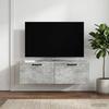 Wall Mounted TV Cabinet Concrete Grey 98 x 41 x 30 cm