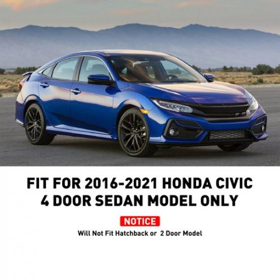 4PC Rear Front L+R Mud Guard for Splash 2016- Flaps Honda Civic 4 Door Sedan