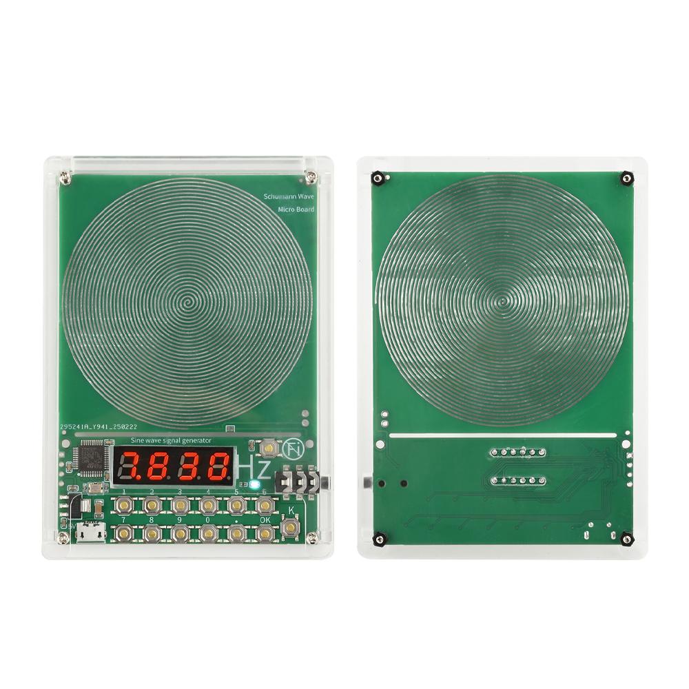 DC5V 0.01Hz–100000Hz Adjustable Frequency Schumann Wave Signal Generator Sine Wave Signal Generator Micro USB Interface