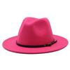 Vintage British Style Wool Felt Fedora Hat For Women With Wide Brim And Breathable Design