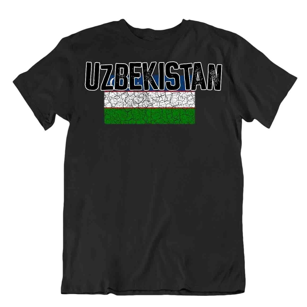 Flag T-Shirt Uzbekistan Fashion Country Souvenir Gift Tee Pride logo 4XL