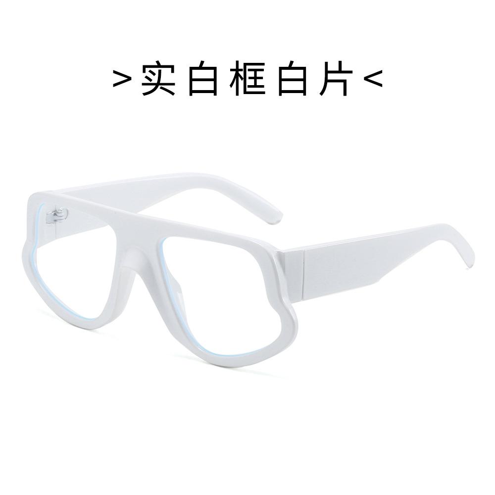 Wide-leg cat-eye sunglasses, large frame, sun protection sunglasses