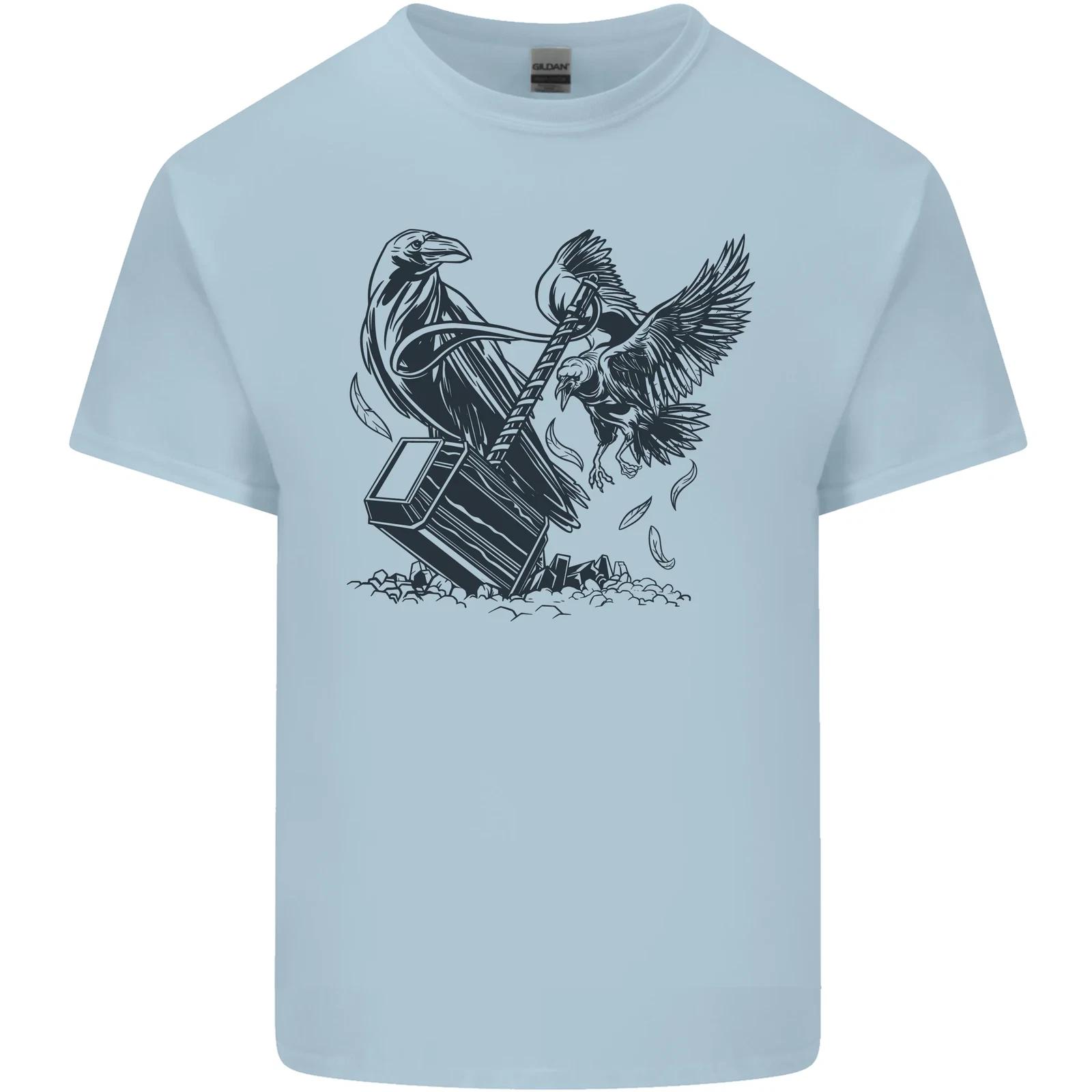 Hammer and Raven Vikings Kids T-Shirt Childrens XL