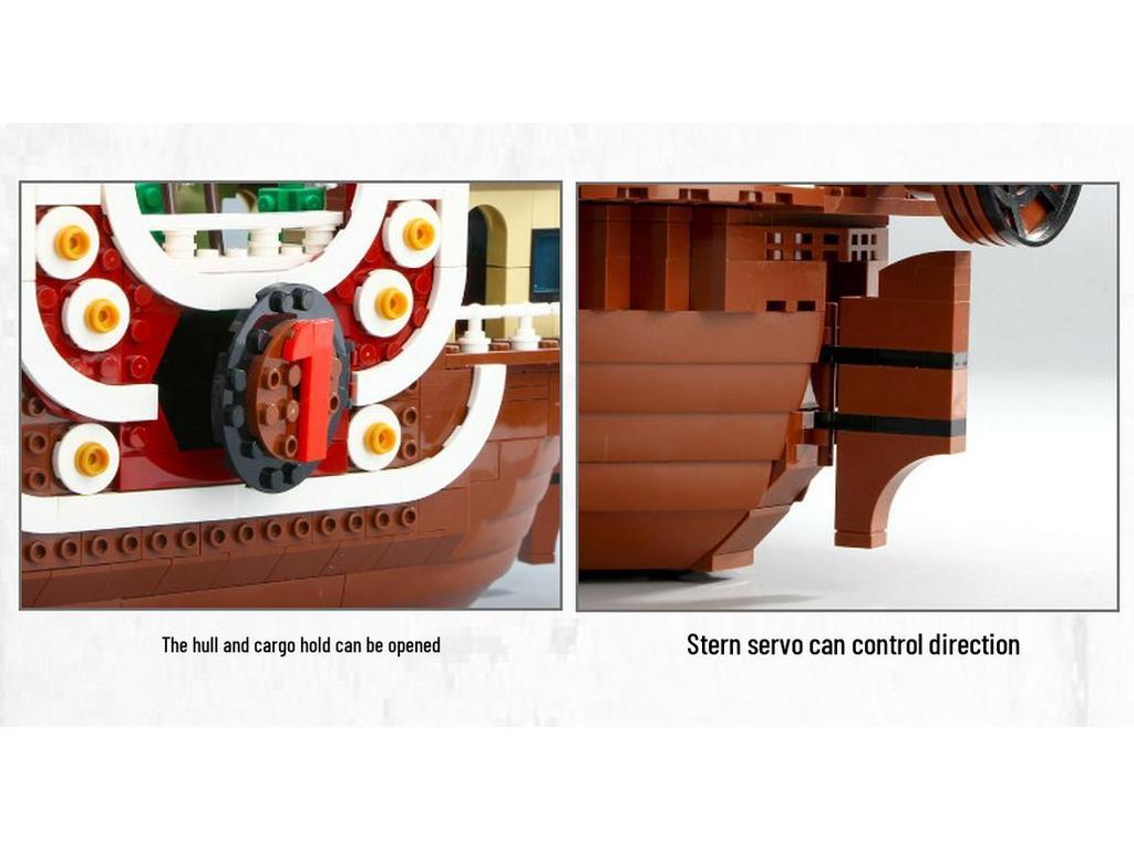 Thousand Sunny Schiff Kompatible Lego Steine - One Piece Pädagogisches Bauset für Jungen (S Marke 6298)