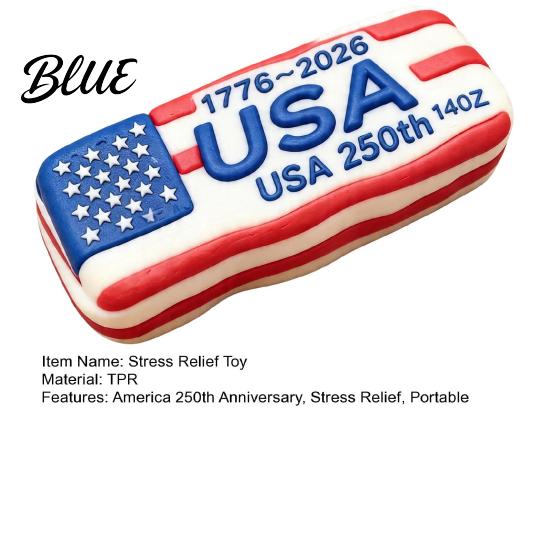 250th Anniversary Squeeze Toy America Stress Relief Patriotic USA Anxiety Sensory Fidget Pinch Party Favors