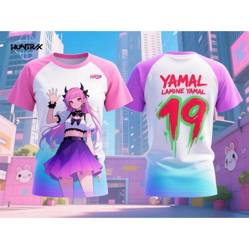 T-Shirts Girls Casual Fashion Children's Cartoon Printed Short Sleeve Girls Comfort T-Shirt Clothing Top