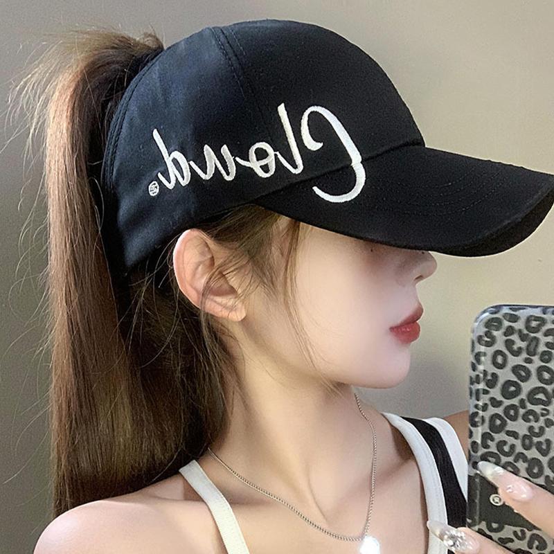 Unisex Adjustable Baseball Cap with Stylish Letter for Summer Sun Protection Outdoor Sports Walking and Travel Hat