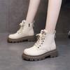 2025 fashion versatile new locomotive boots Martin boots fashion versatile thick-soled British velvet short boots